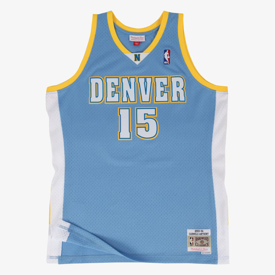 Retro Jersey: Denver Nuggets (Carmelo Anthony) - Light Blue