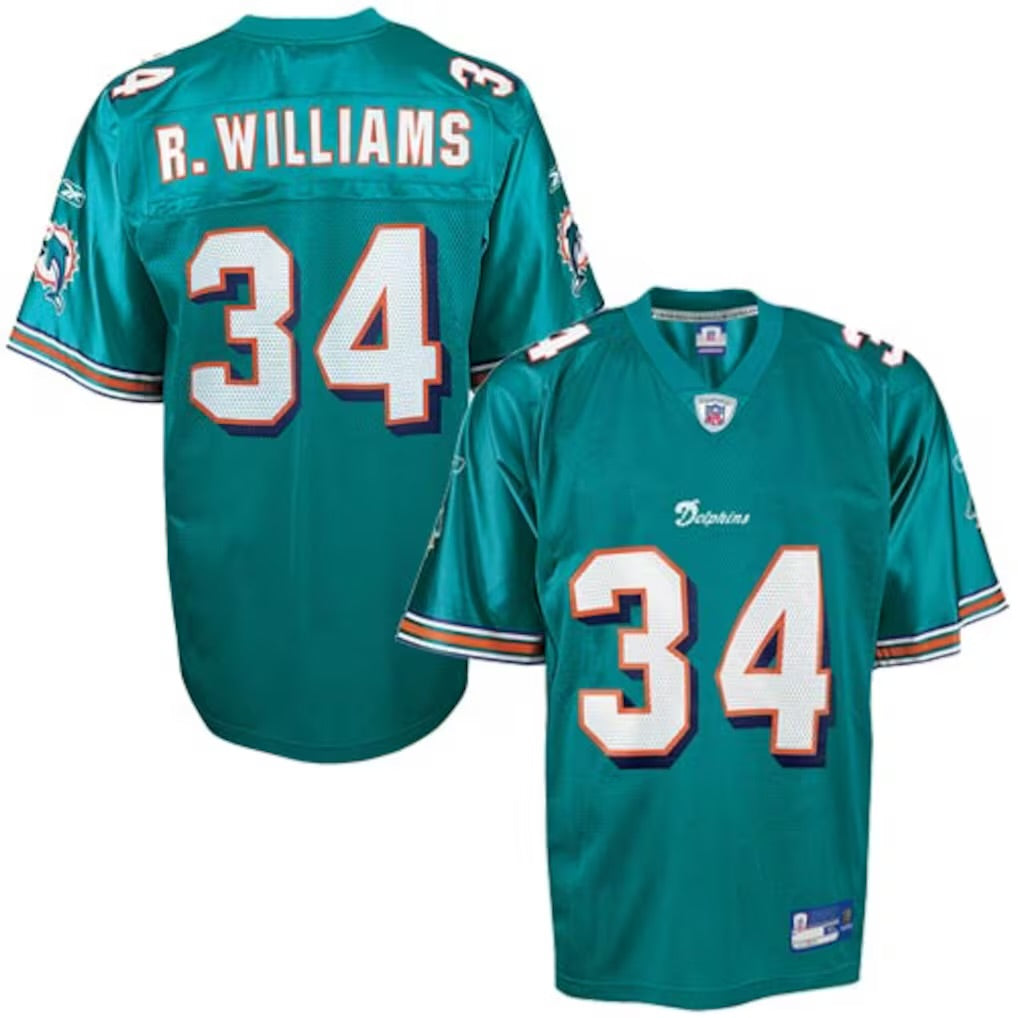 Ricky Williams Miami Dolphins Jersey - Teal