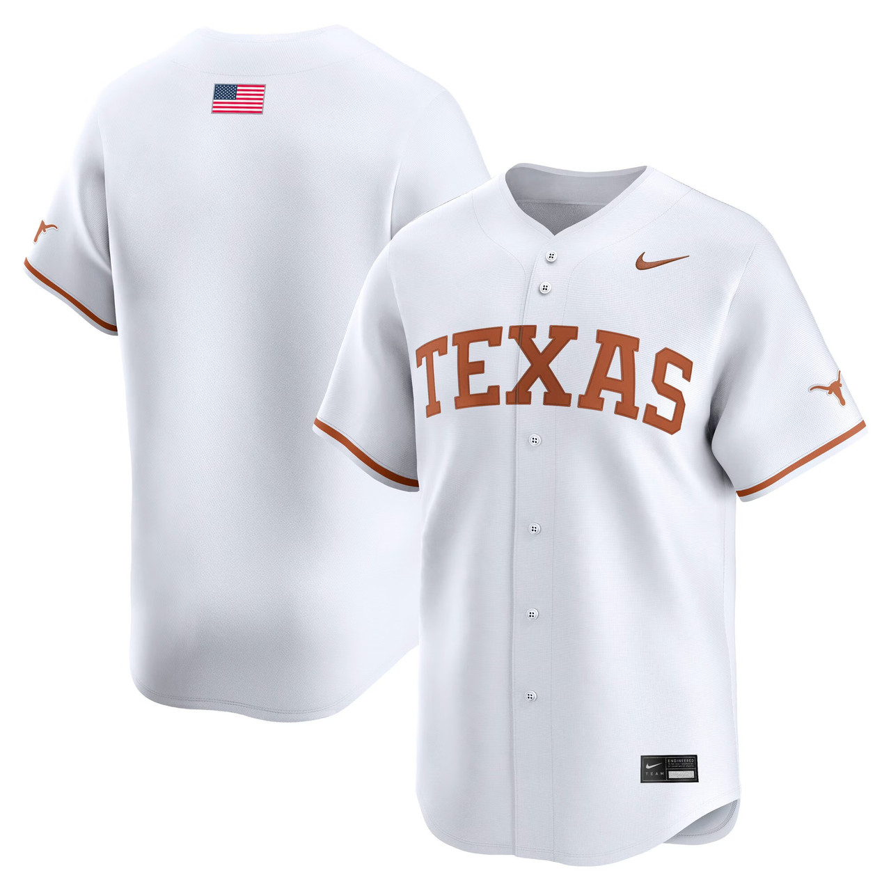 Texas Longhorns Baseball Limited Jersey - White