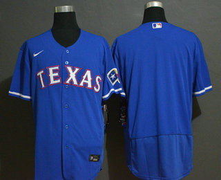 Texas Rangers Limited Blank Flex Base Jersey - Blue