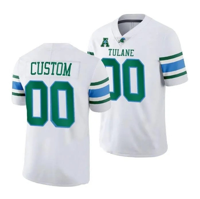 Tulane Green Wave Limited Custom Jersey - White