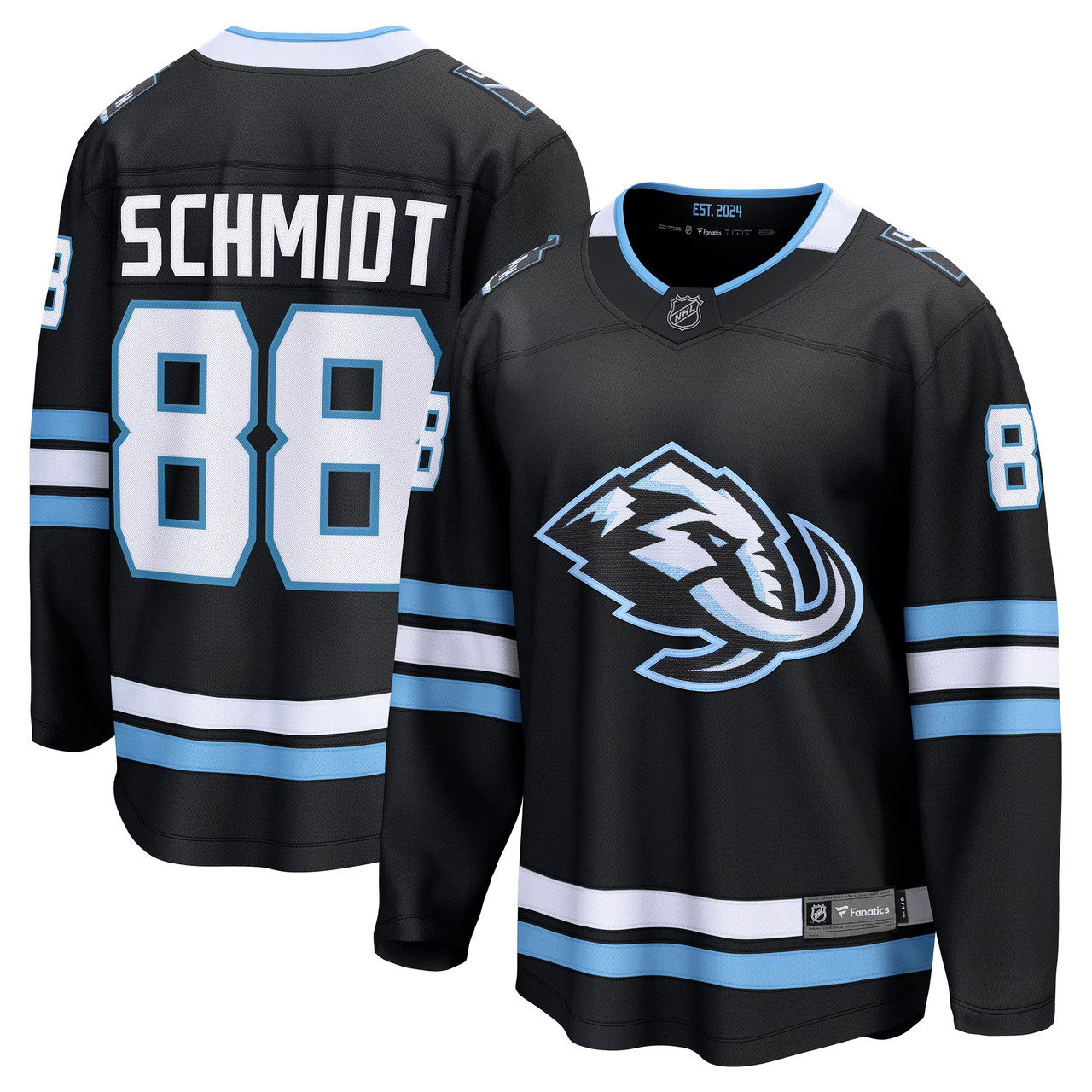 Utah Mammoth Nate Schmidt Home Premier Breakaway Player Jersey - Black