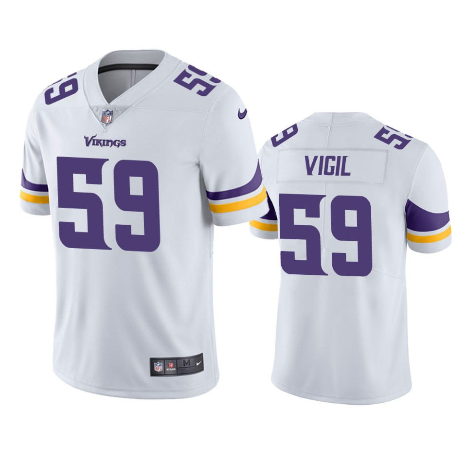 Vikings Nick Vigil White Limited Jersey
