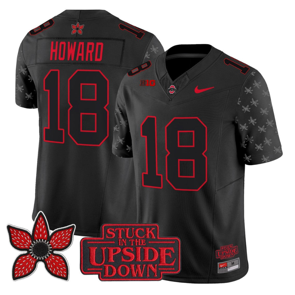 Will Howard #18 Ohio State Stranger Things Edition Vapor Limited Jersey