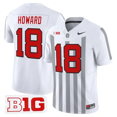 Will Howard Ohio State Buckeyes Throwback Jersey Stitched - White