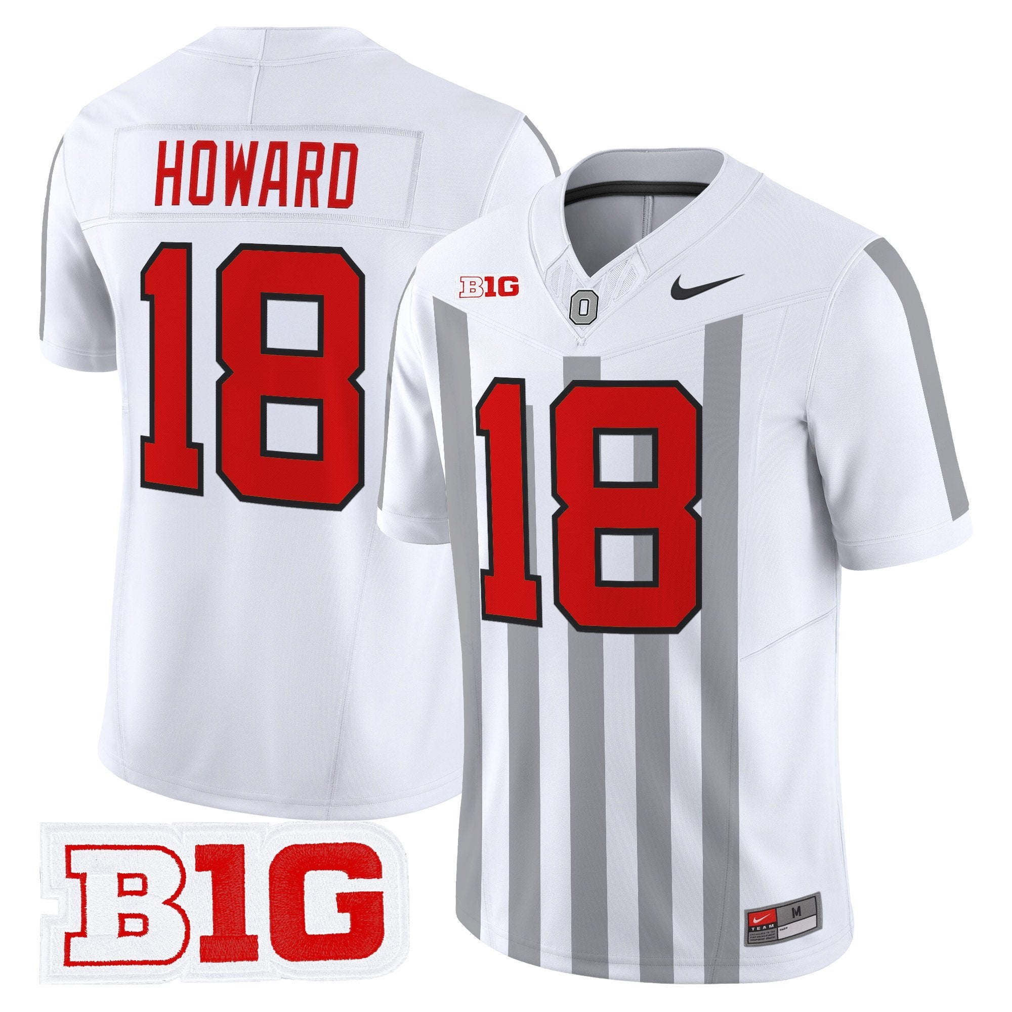 Will Howard Ohio State Buckeyes Throwback Jersey Stitched - White